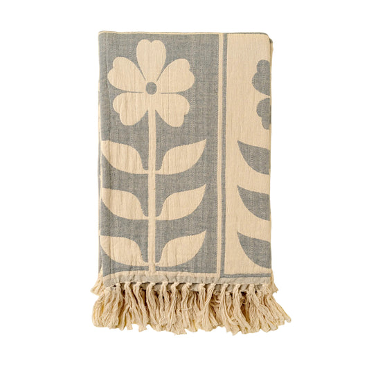 Daisy Days Throw, Blue