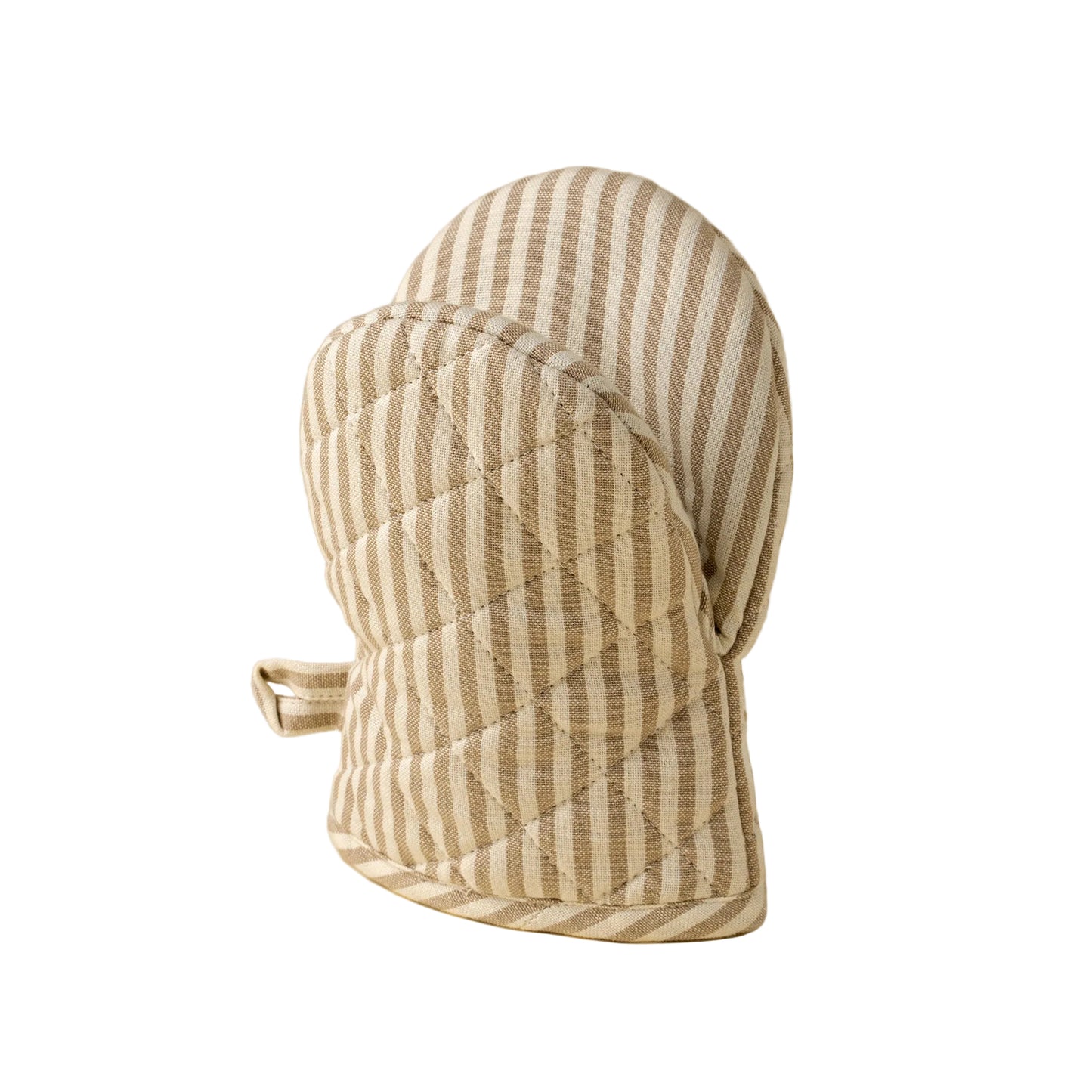 Hampton Stripe Oven Mitt, Sand