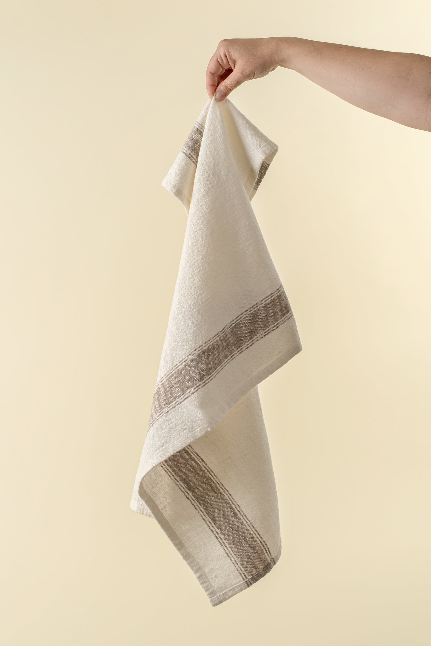 Grain Sack Tea Towels S/2, Beige