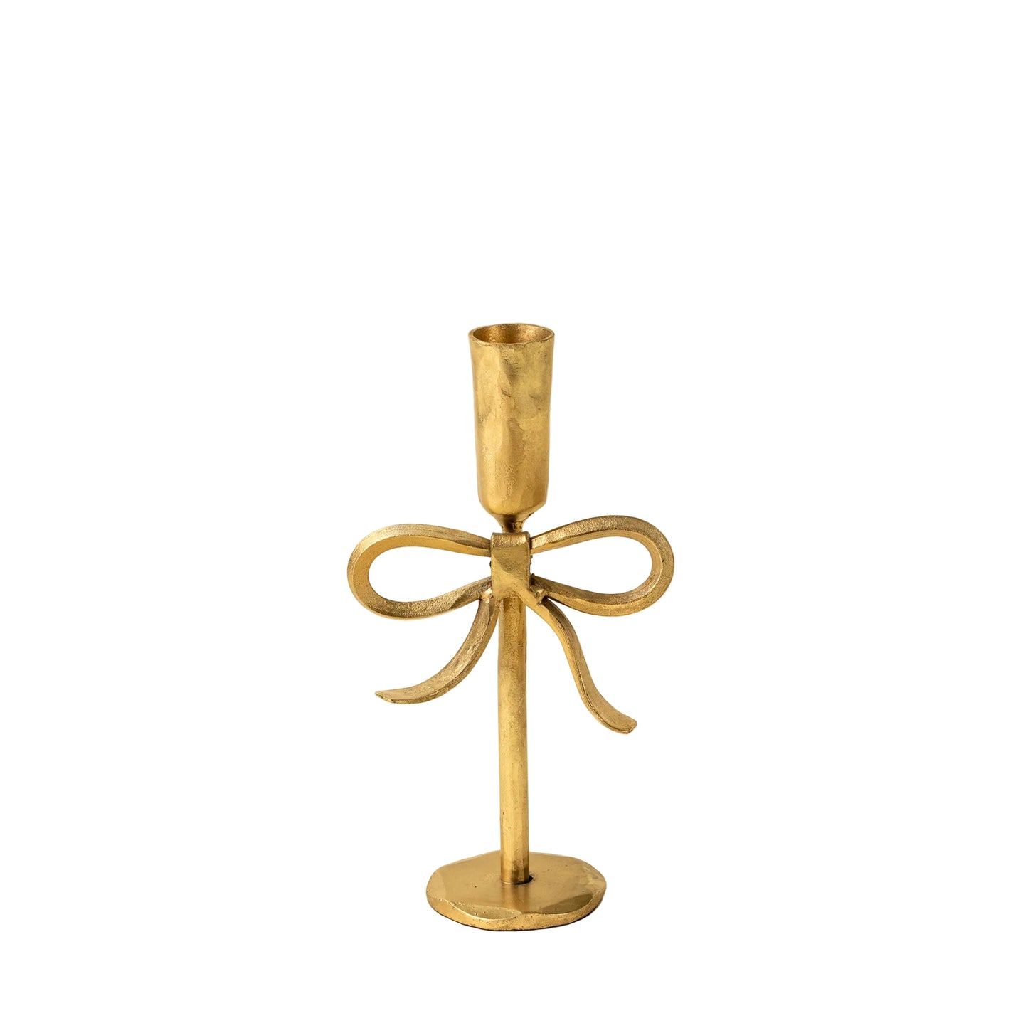 Bow Forged Candlestick S, Gold
