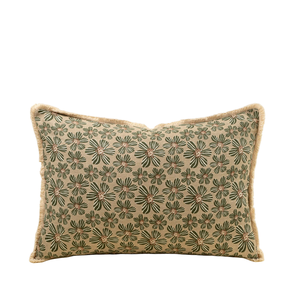 16x24 Daisy Play Pillow, Green