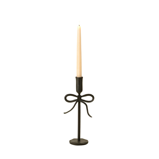 Bow Forged Candlestick M, Black