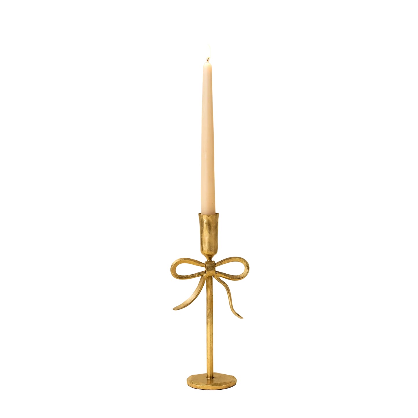 Bow Forged Candlestick M, Gold