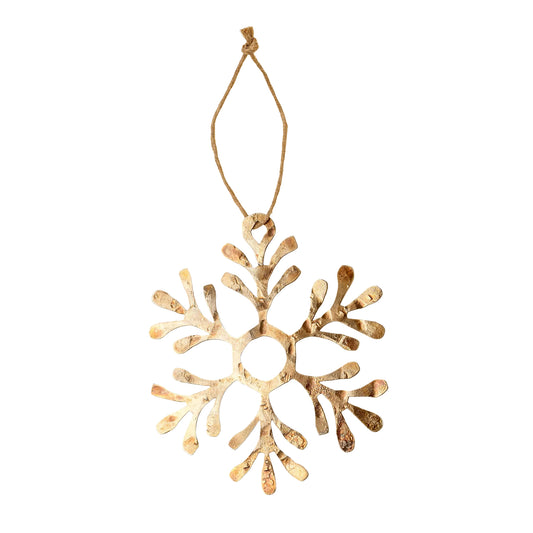 Luster Snowflake Holiday Ornament, Petal