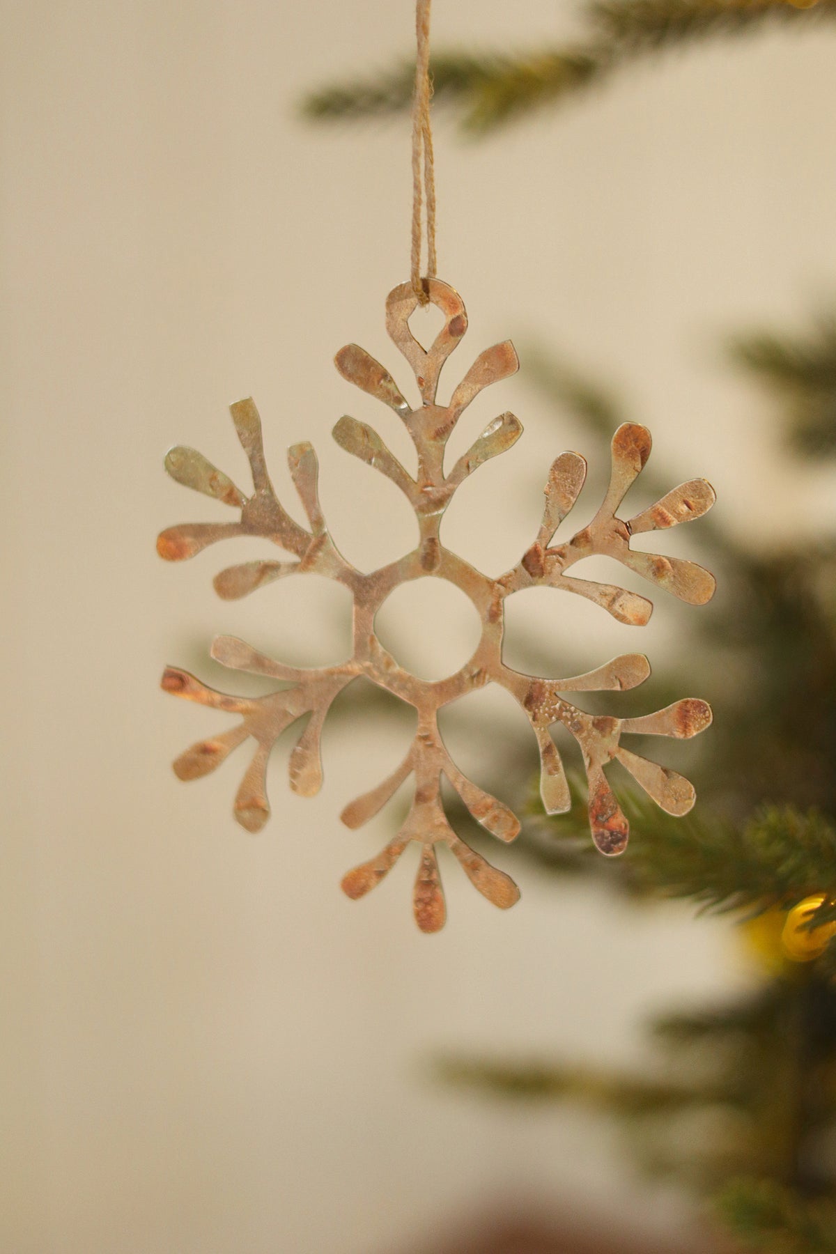 Luster Snowflake Holiday Ornament, Petal