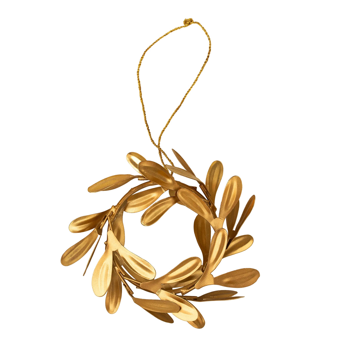 Gilded Wreath Holiday Ornament