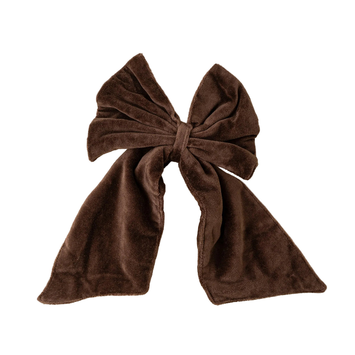 Velvet Bow Clip, Clove