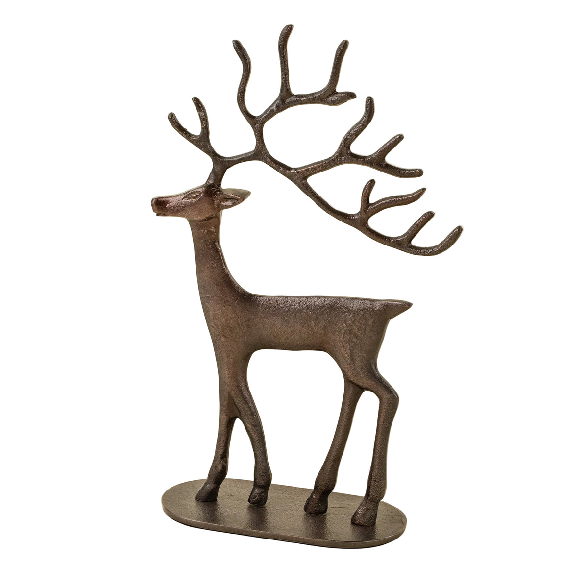 Bronze Reindeer Statue L