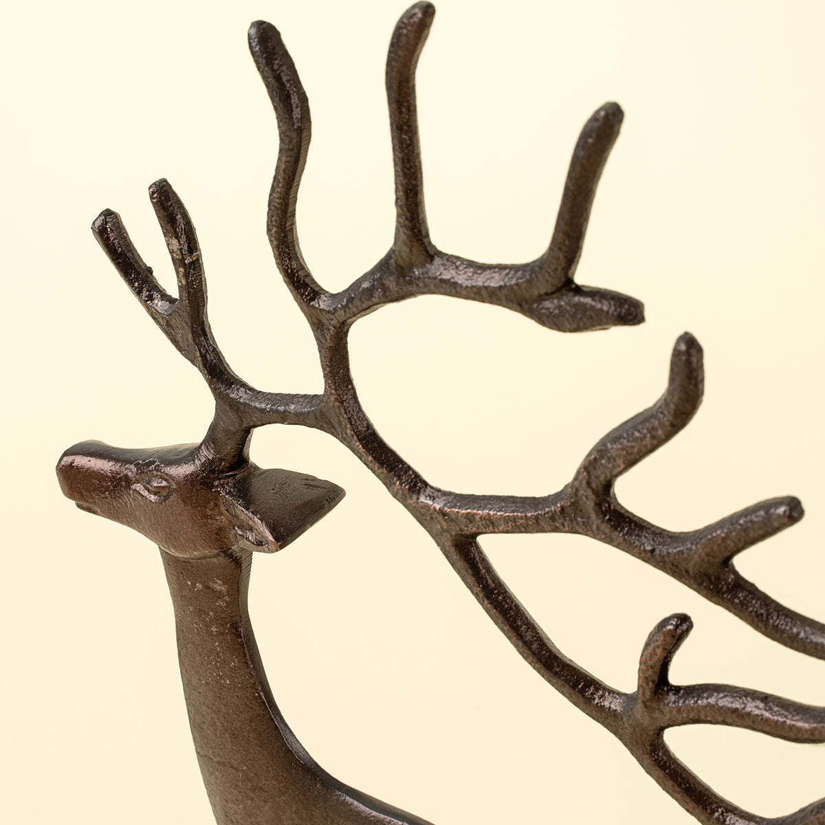 Bronze Reindeer Statue L