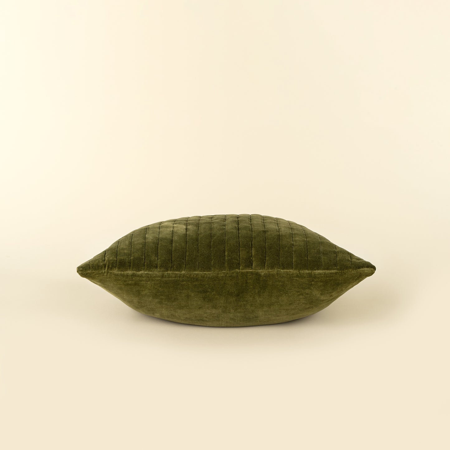 20x20 Velvet Stripe Pillow, Moss