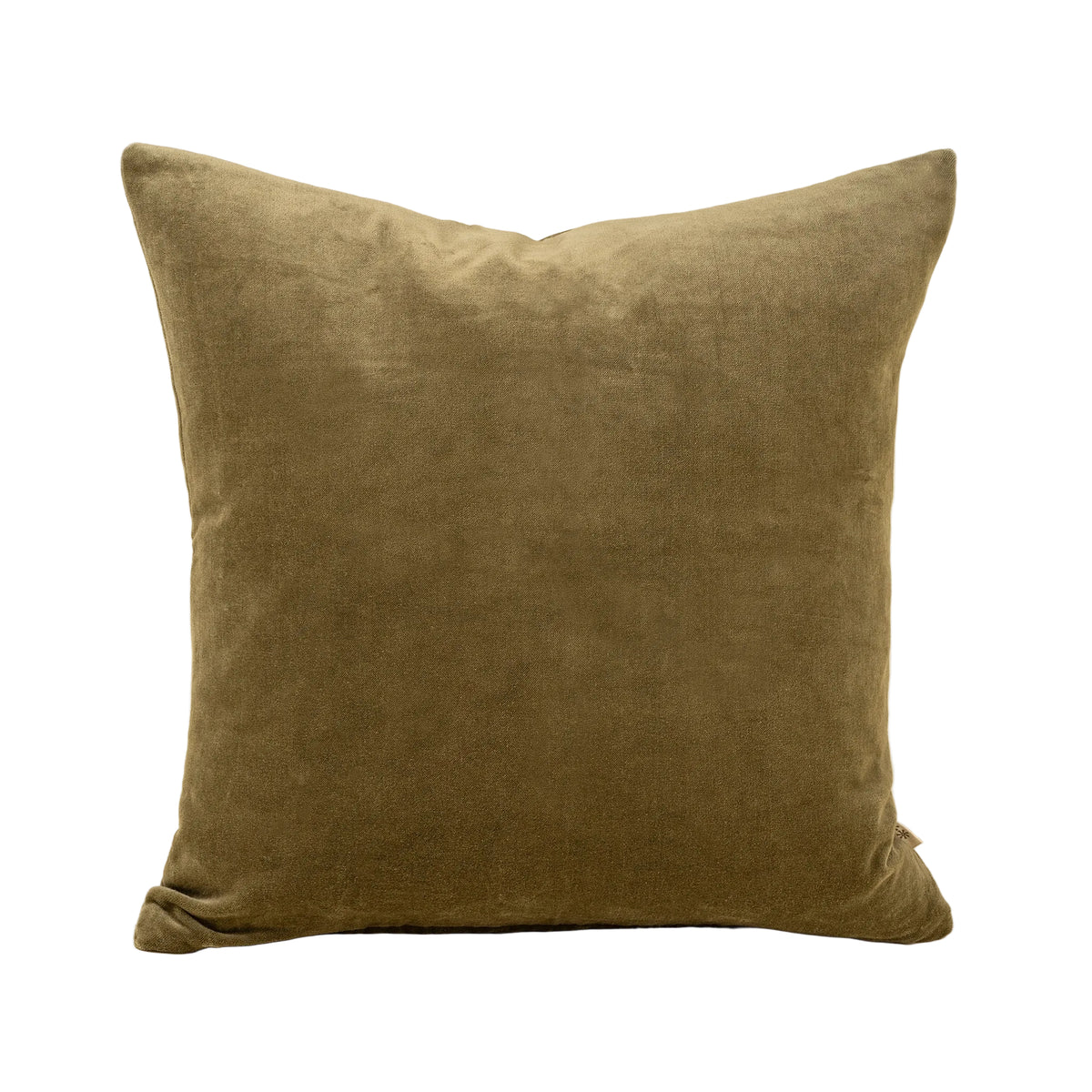 20x20 Vera Luxe Velvet Pillow, Olive