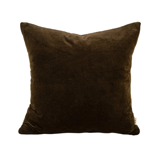 20x20 Vera Luxe Velvet Pillow, Midnight Green