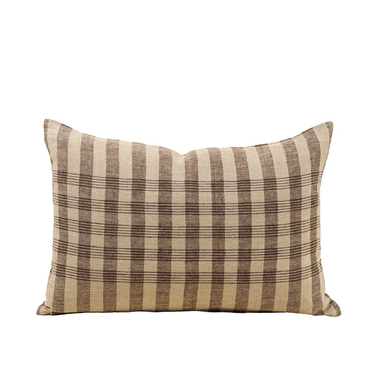 16x24 Homestead Plaid Linen Pillow