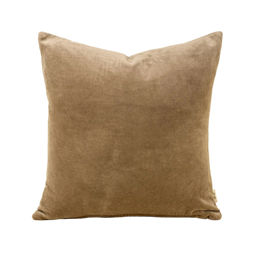 20x20 Vera Luxe Velvet Pillow, Birch