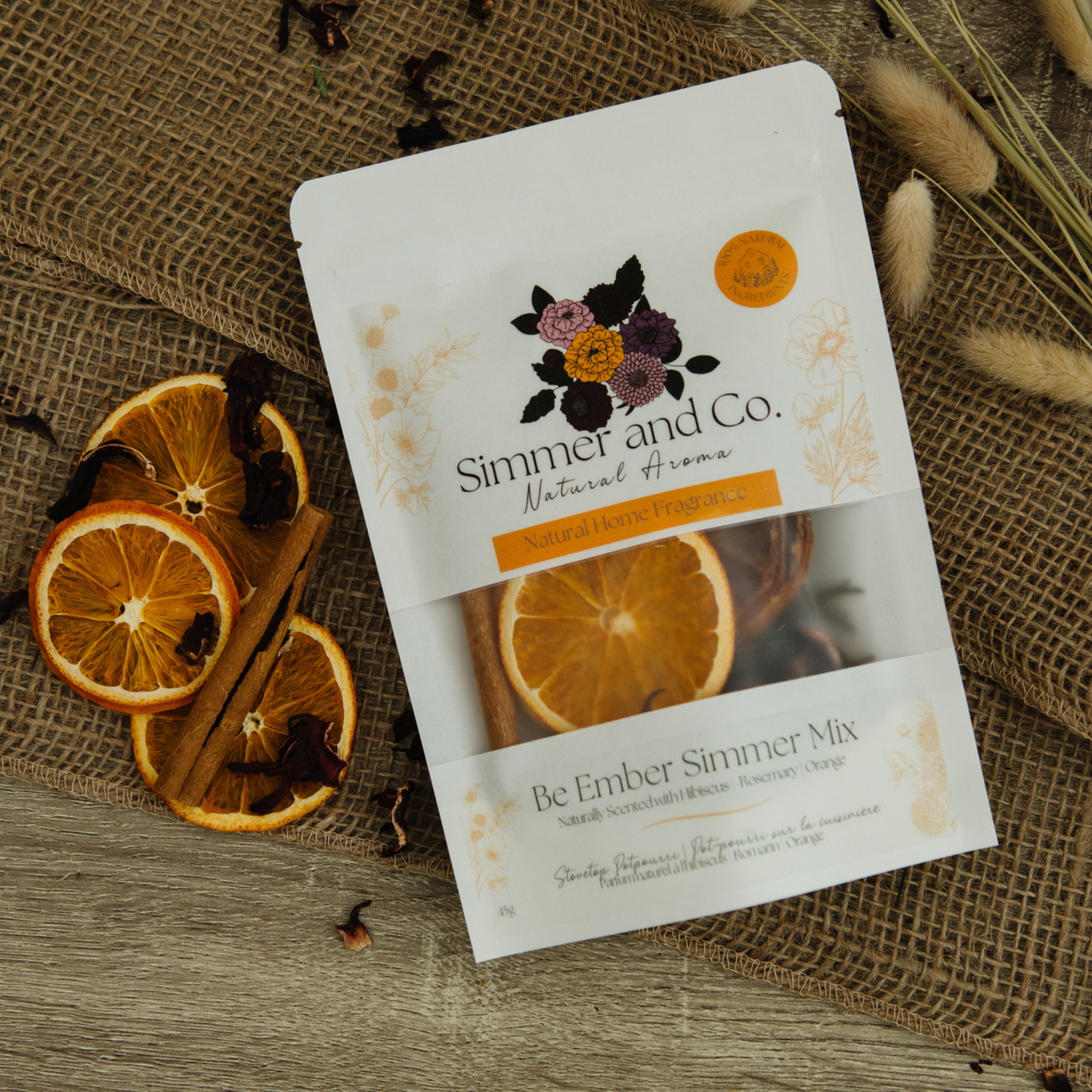 Fall | Be Ember Simmer Pot Mix, Natural Autumn Spice Aroma