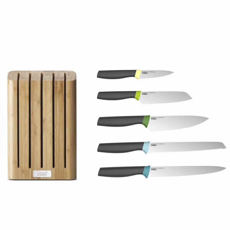 Elevate™ Knives and Bamboo Block Set