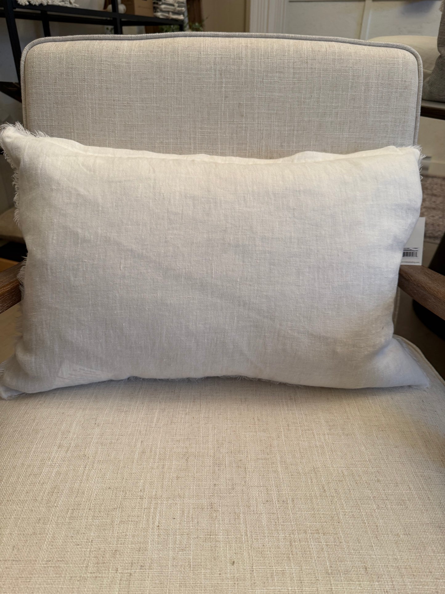 Lina Linen Pillow Light Ivory