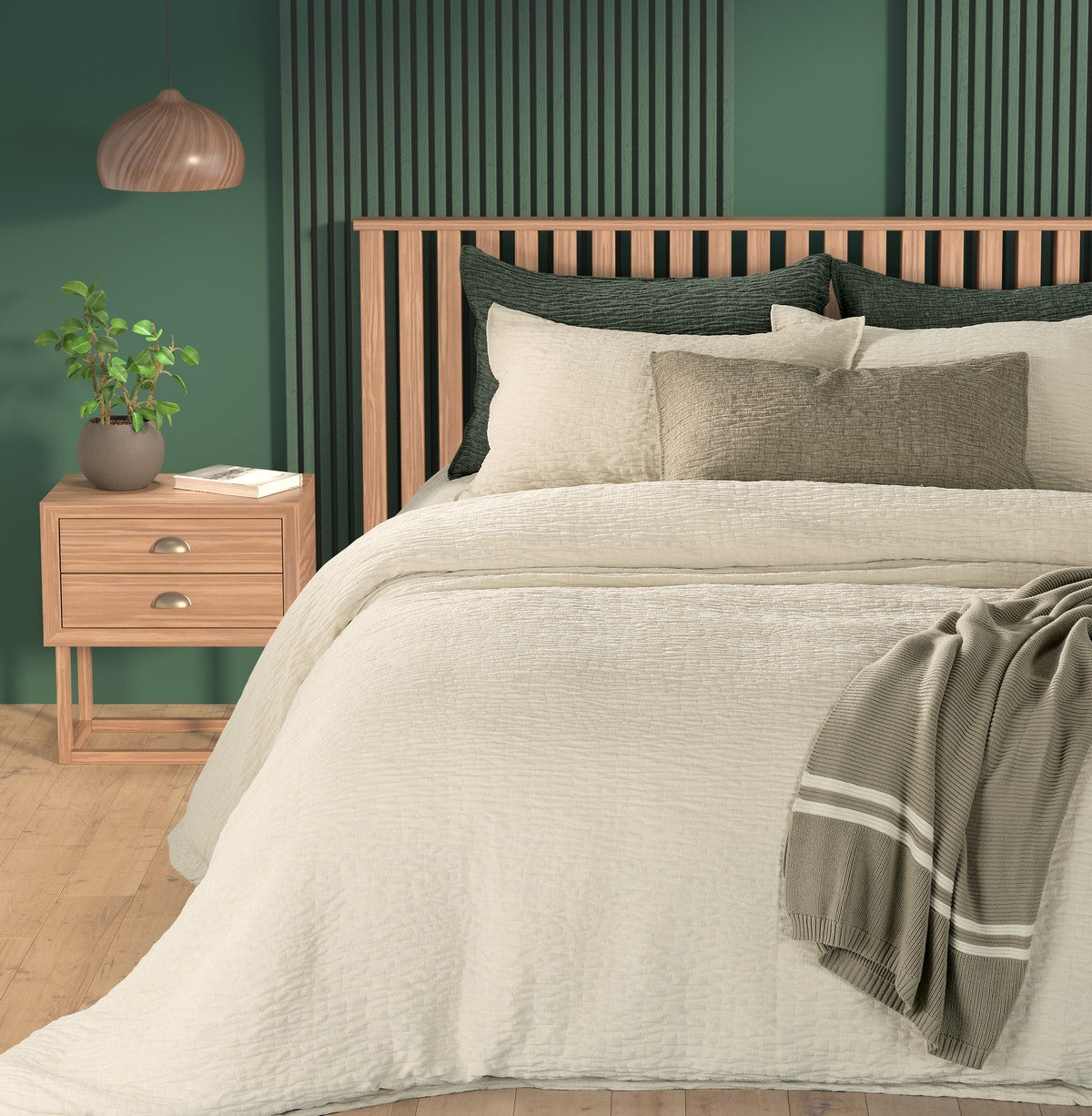 Barbara Cream Textured Quilt