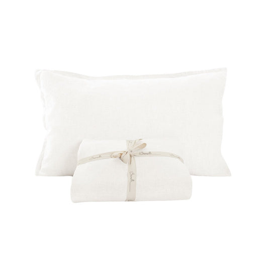 Linen White Sheet Set
