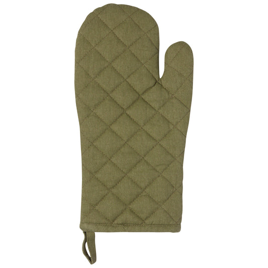 Olive Stonewashed Oven Mitt