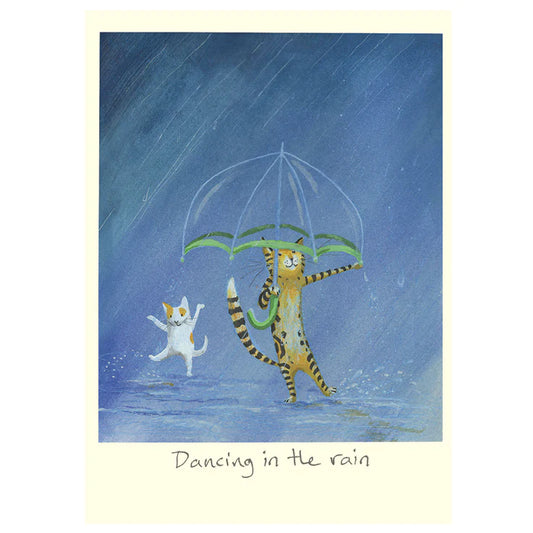 Dancing In The Rain Greeting Card