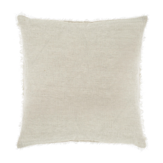 Lina Linen Pillow, Oak 20x20 Cover Only