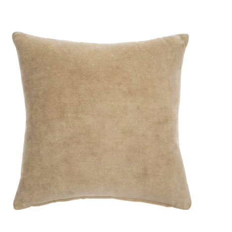 18x18 Vera Velvet Pillow in Bisque