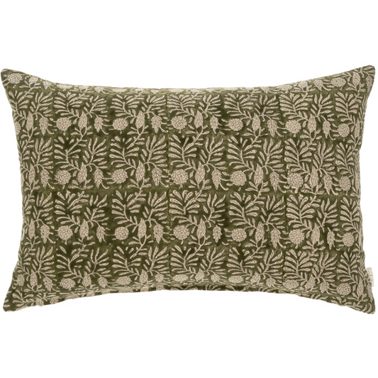 Forest 16x24 Tulsi Block Print Pillow