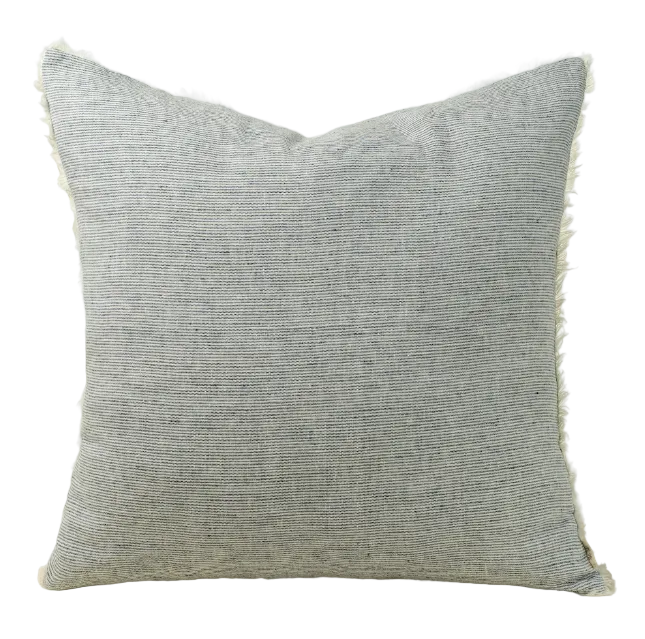 Lina Linen Pillow Navy Stripe 24x24