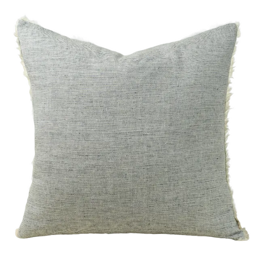 Lina Linen Pillow Navy Stripe 24x24
