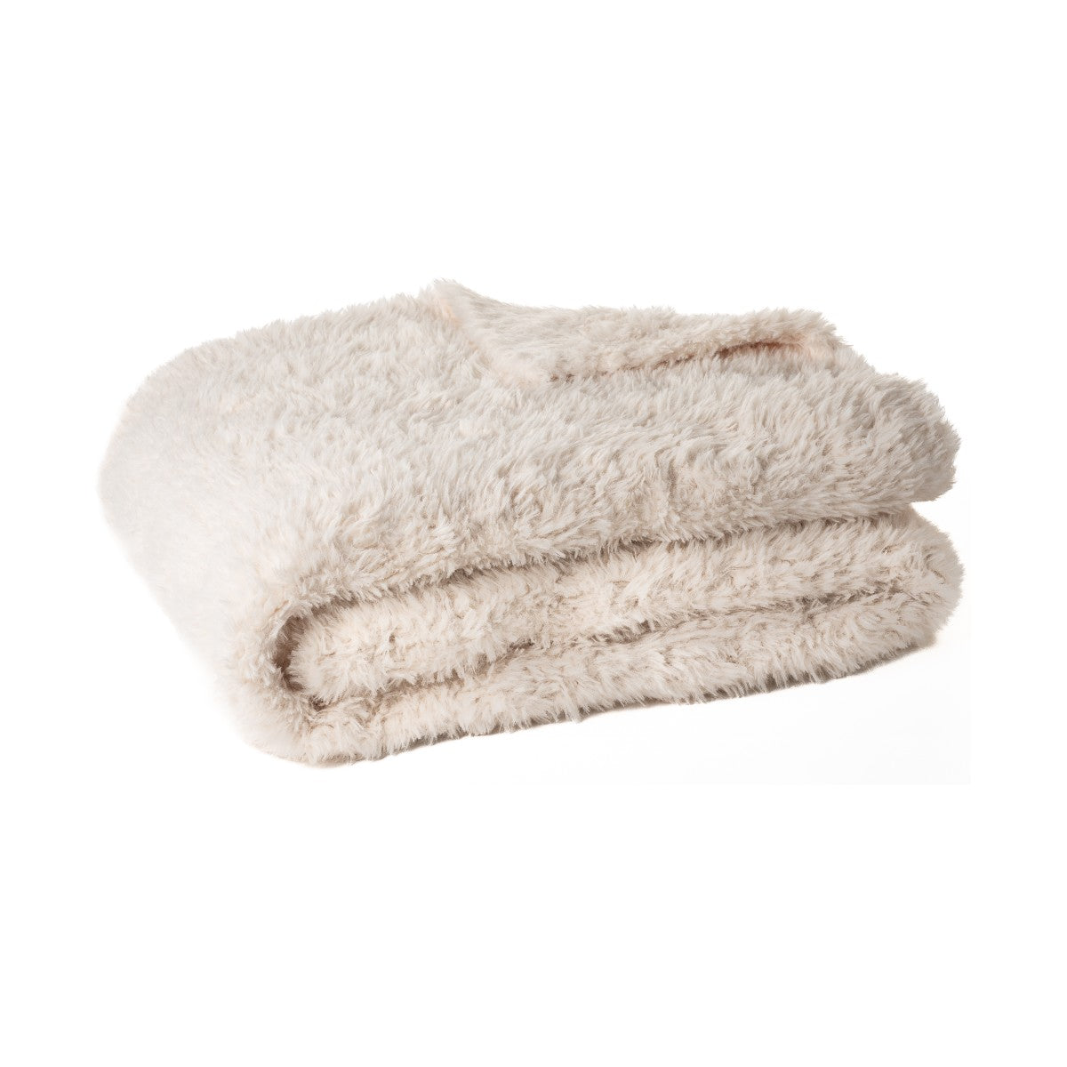 Beverly Cream Faux Fur Throw