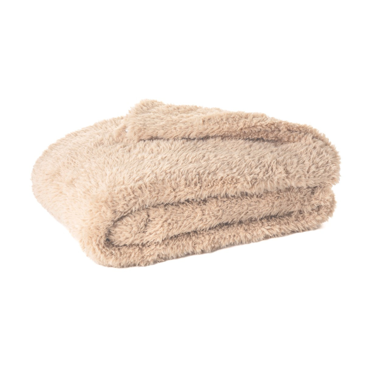 Beverly Mocha Faux Fur Throw