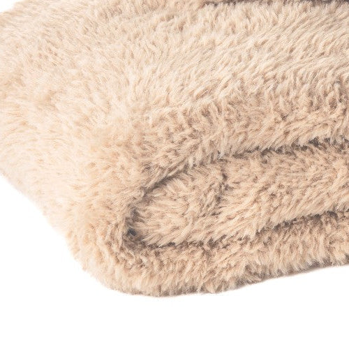 Beverly Mocha Faux Fur Throw
