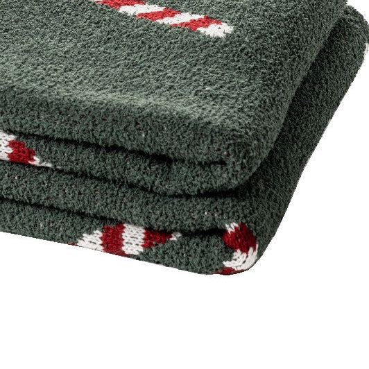 Dark Green Candy Throw