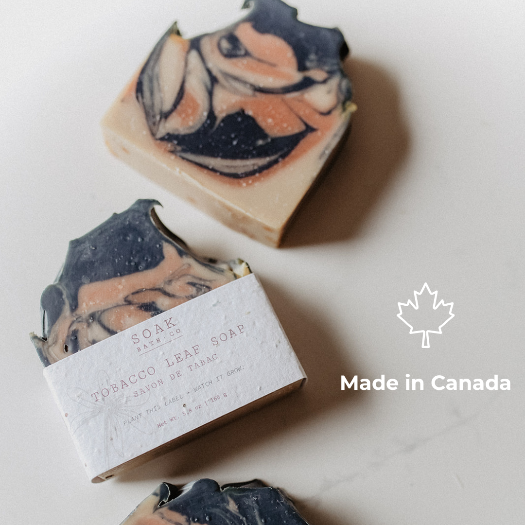 Tobacco Leaf Soap Bar - Canadian Handmade