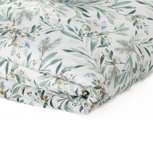 White Throw and Bell-Shaped Sage