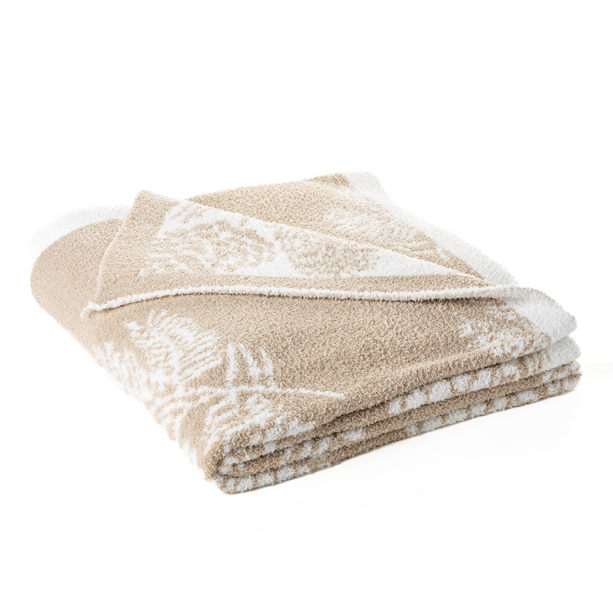 Natural and White Throw