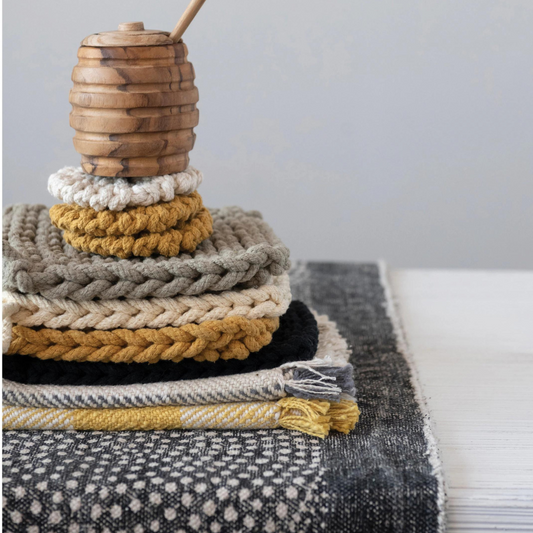 Crocheted Pot Holder, Dove