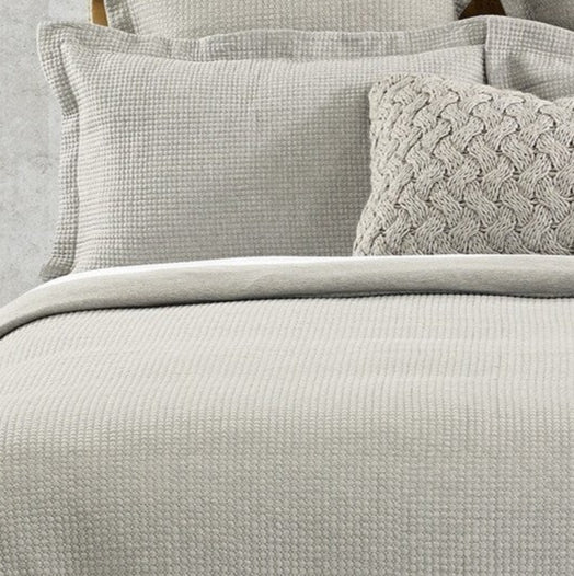 Rustic Grey Jersey Quilted Duvet Cover