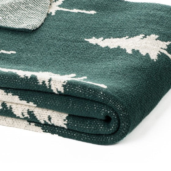 Christmas Green Throw