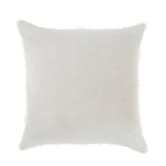 Lina Linen 20x20 Pillow, White