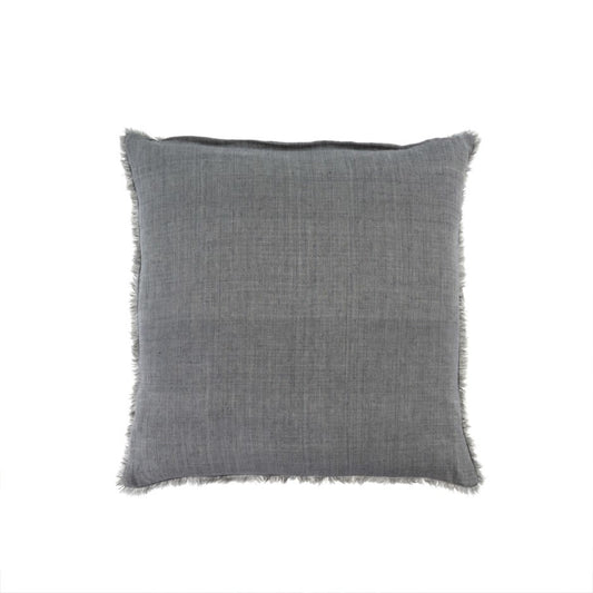 Lina Linen Pillow Steel Grey