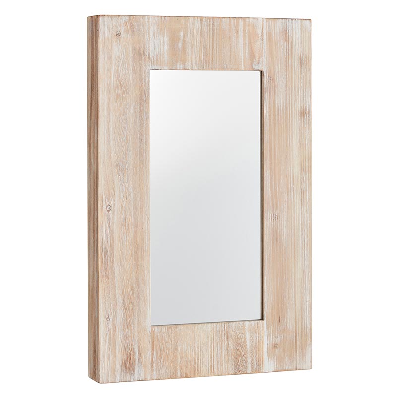 Wooden Rectangular Mirror