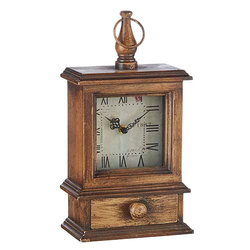 Clock with Drawer 13.5"