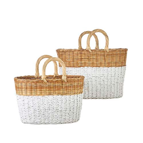 Two-Tone Handled Baskets