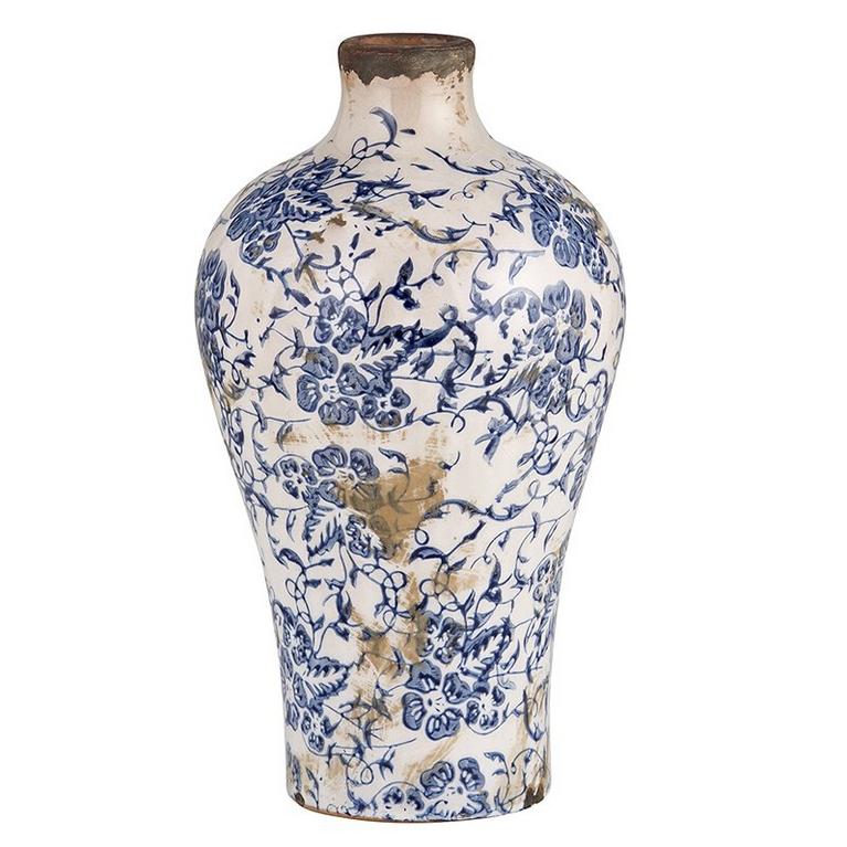 Vintage Blue Vase, Large