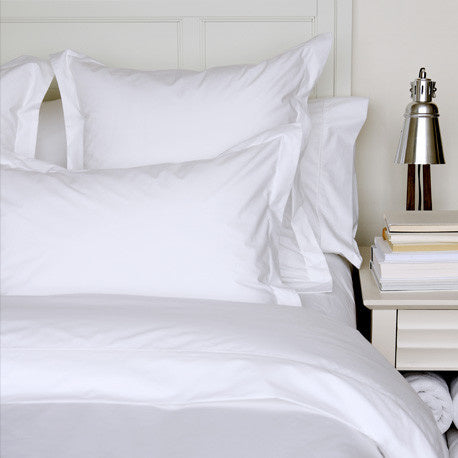 White Percale Flat Sheet in King