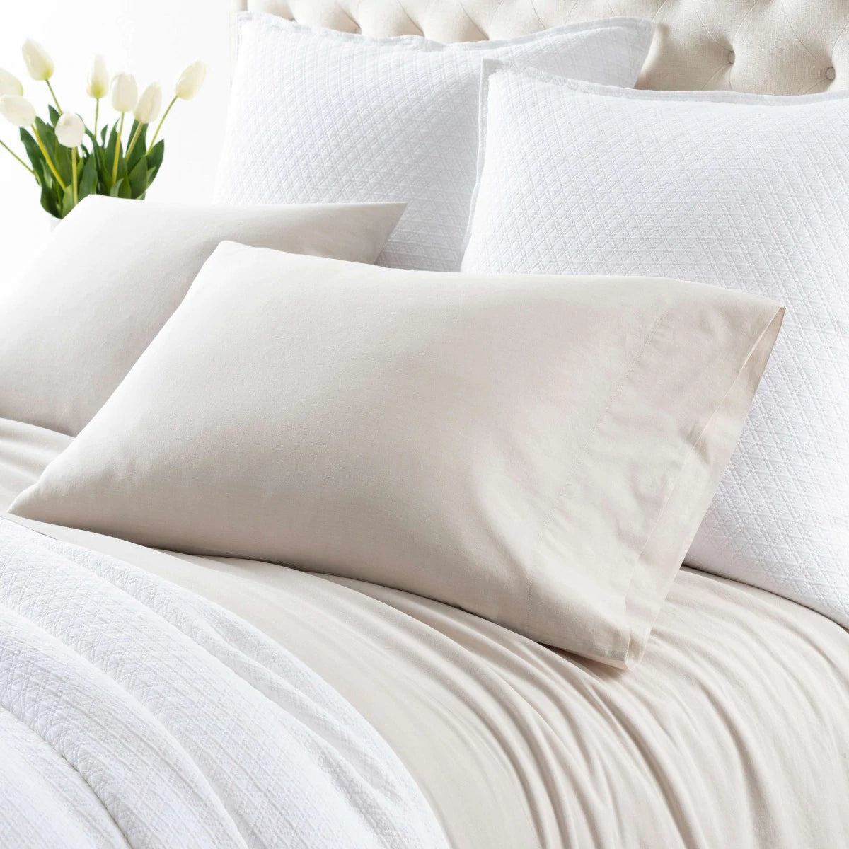 Comfy Cotton Natural Pillowcases Standard