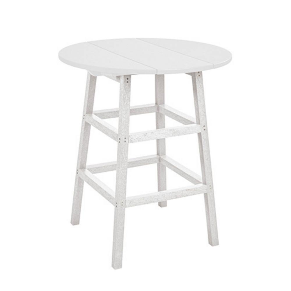 White Round Counter Table