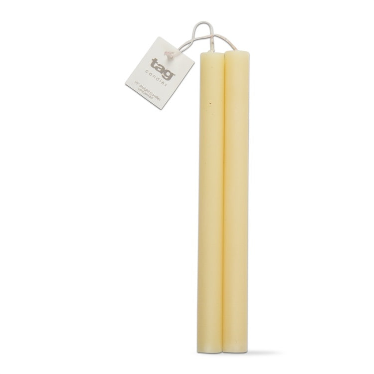 12” Ivory Straight Candle